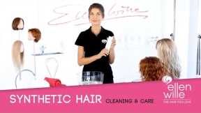 That's how to care for synthetic hair. Expert tips for cleaning wigs.