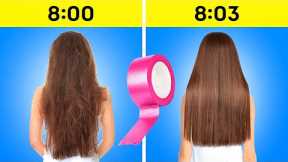 Brilliant Hacks To Solve Girls' Problems || Beauty, Hair, Long Nails