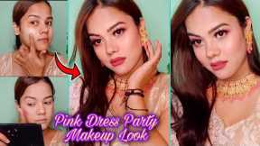 Party Makeup For Beginners | Wedding Guest Makeup Look | Pink Dress Makeup
