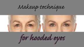 Hooded Eyes - simple makeup techniques for mature, hooded eyes