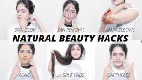 12 Natural BEAUTY HACKS For SKIN, HAIR, & BODY CARE Routine | Anukriti Lamaniya