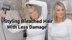 How I Style My Bleached Fine Hair To Minimise Damage