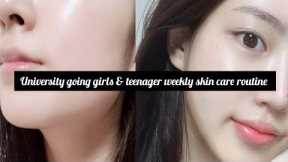weekly skin care routine with best products|teenager &university going girls|#skincareroutine#teen.!