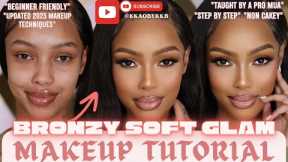 START TO FINISH PERFECT SOFT GLAM MAKEUP TUTORIAL | Makeup for Beginners