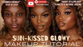 Flawless Natural Sun-Kissed Makeup Tutorial for Women of Color