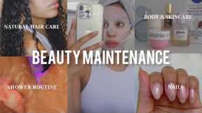 BEAUTY MAINTENANCE: Monthly Refresh Pamper Routine | Skincare, Body, Nails, Natural Hair Care, Etc.