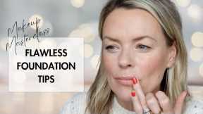 Makeup Masterclass, Flawless Foundation tips
