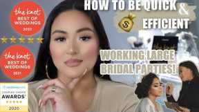 Bridal Makeup Artist 15 Tips To Work Quickly and Efficiently Large Bridal Parties!