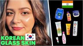 🇰🇷 Korean Glass-Skin with 🇮🇳 Indian Products | Step by Step Guide | Unsponsored