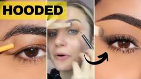 How To: Hollywood Artist's SECRET to Smudged Makeup on HOODED Eyes!!