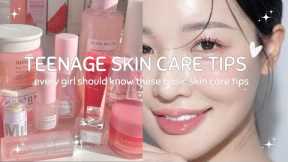 Every girls should know these skin care tips 🤍🌷   #teenagers #guidetoteengirls