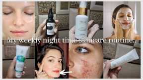 My Weekly Night Time Skincare Routine | No pimple , Dullness , Dryness & Achieve Glass Skin ✨