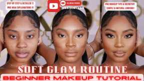 *Detailed* Soft Glam Makeup Routine for beginners 2024 | WOC |