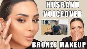 Bronze Smokey Eye Makeup Tutorial: Husband Does the Voiceover! | Nina Ubhi