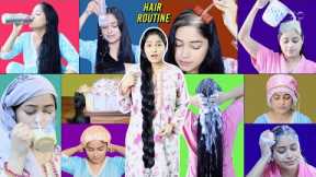 My 24 Hrs Haircare Routine Tips | Weekly Haircare Maintance| Oiling, Shampoo, Full Day Only Haircare