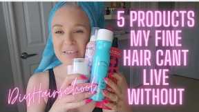 5 Hair Products I Can't Live Without - Must Have Products For Thin Fine Hair