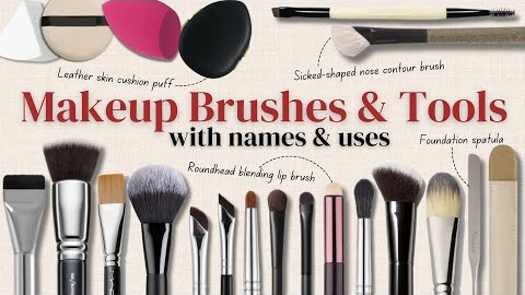 Makeup Brushes Guide for Beginners & Professional Artists (With Demonstrations)