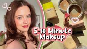 My 5-10 Minute Makeup Routine (glowy, quick, easy & lightweight) | Julia Adams