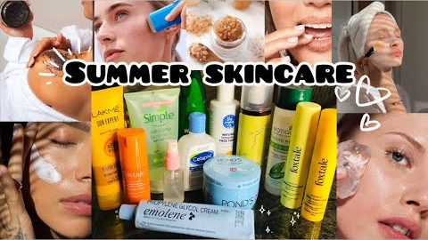 Summer Skincare🌸🫧||Summer Skincare Tips For All Skin Types💌